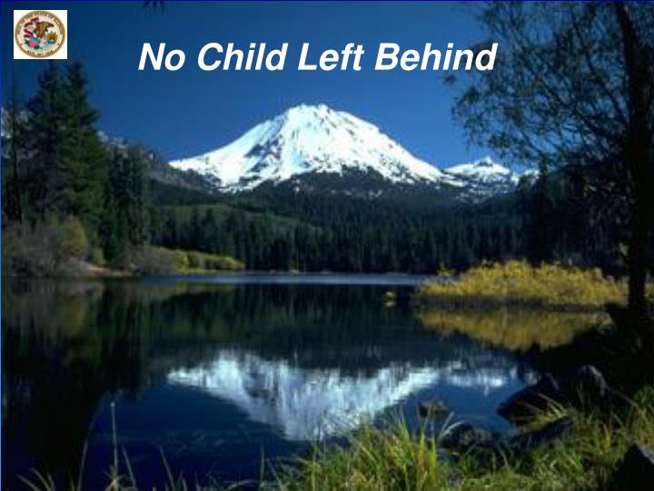 no child left behind