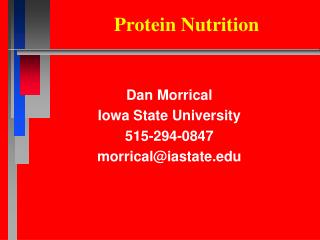 Protein Nutrition