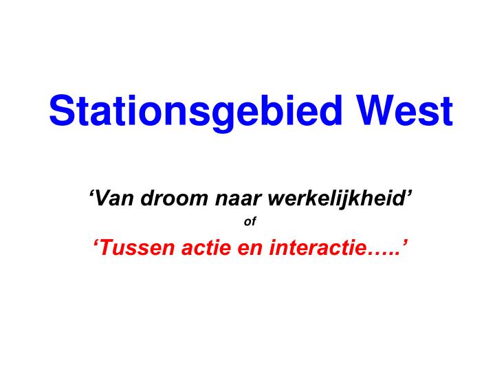 stationsgebied west