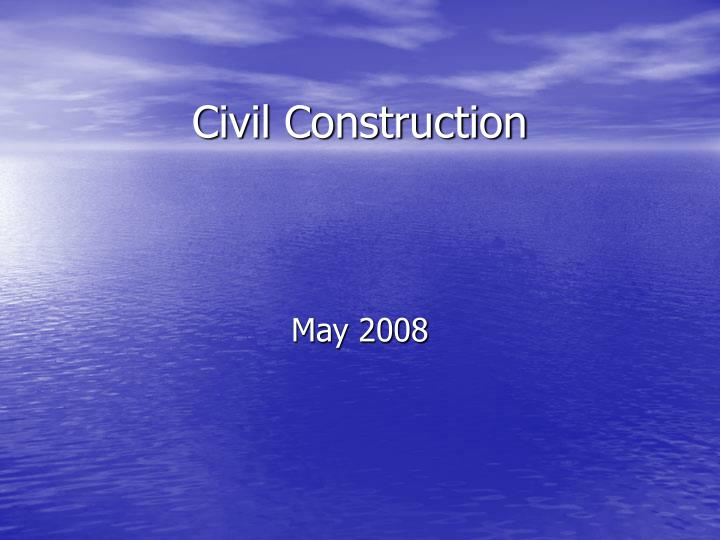 civil construction