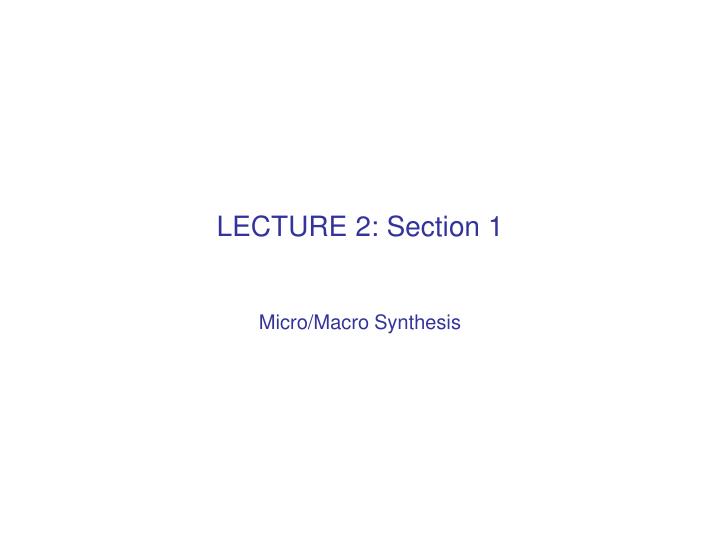 lecture 2 section 1