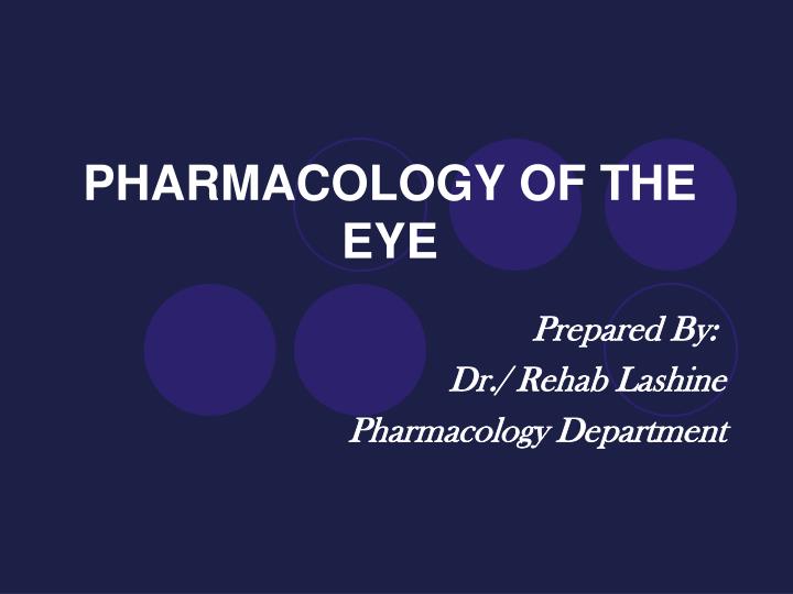 pharmacology of the eye