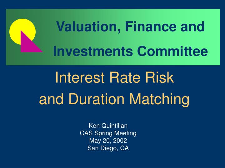 interest rate risk and duration matching