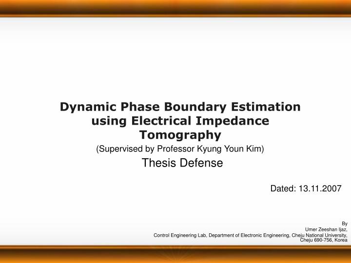 dynamic phase boundary estimation using electrical impedance tomography