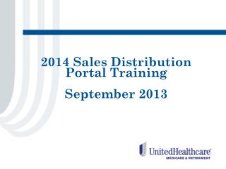 2014 Sales Distribution Portal Training September 2013