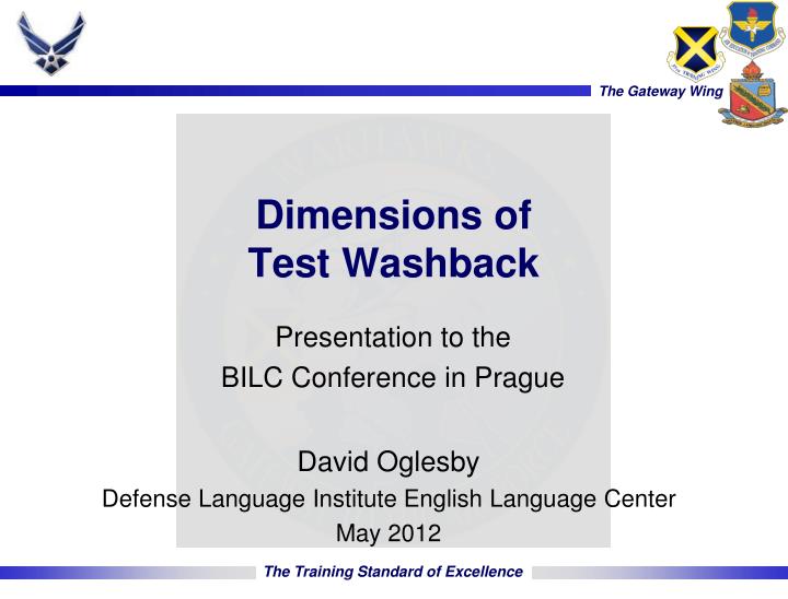 dimensions of test washback