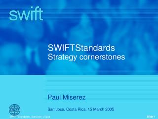 SWIFTStandards Strategy cornerstones