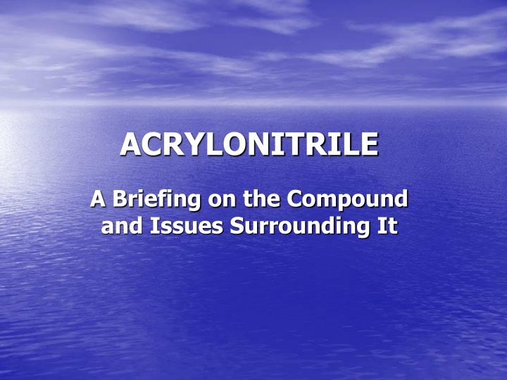 acrylonitrile