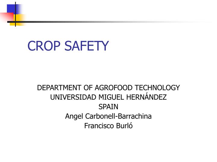 crop safety