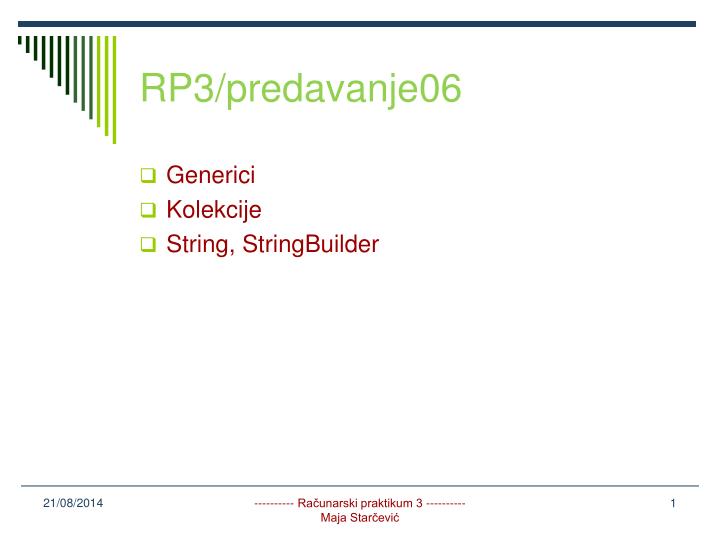 rp3 predavanje06