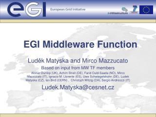 EGI Middleware Function