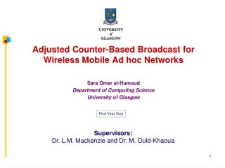 Adjusted Counter-Based Broadcast for Wireless Mobile Ad hoc Networks