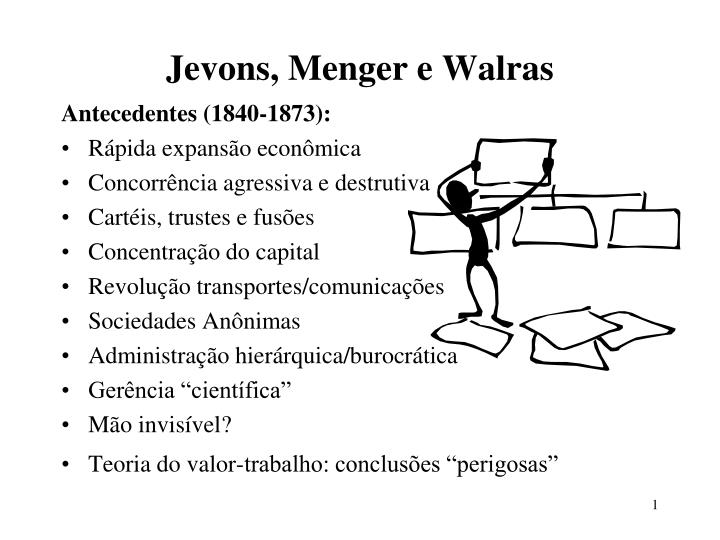 jevons menger e walras