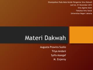 materi dakwah