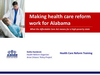 Making health care reform work for Alabama