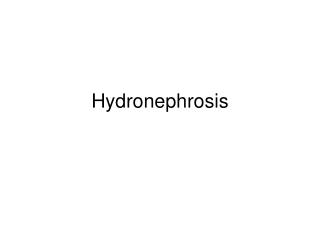 Hydronephrosis