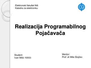 realizacija programabilnog poja ava a