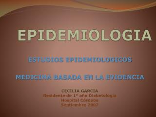epidemiologia