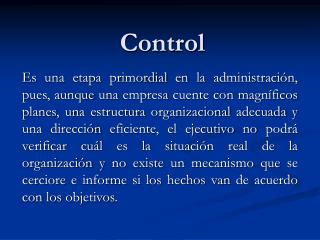control