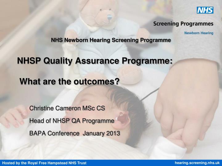 nhsp quality assurance programme what are the outcomes