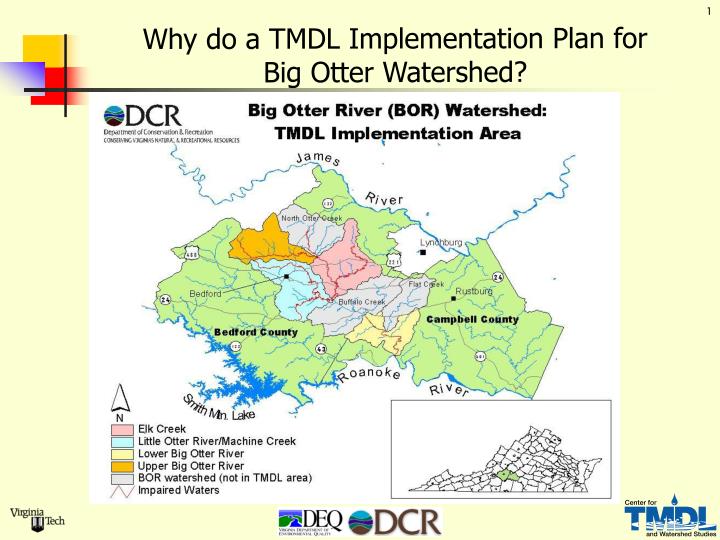 why do a tmdl implementation plan for big otter watershed