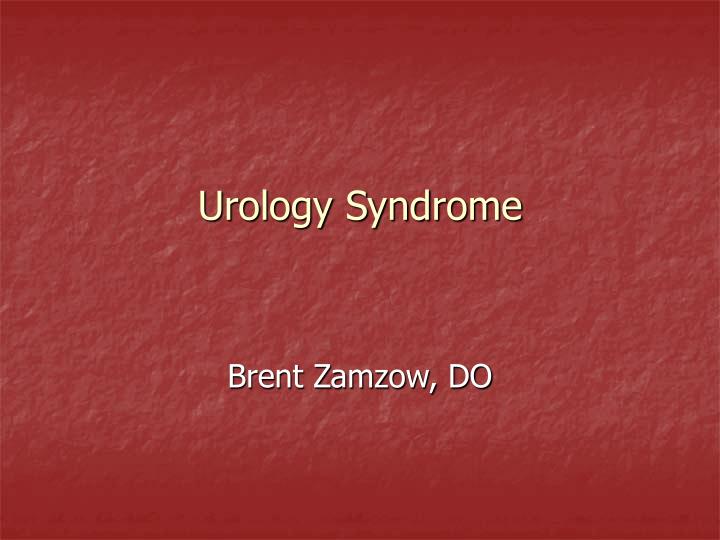 urology syndrome