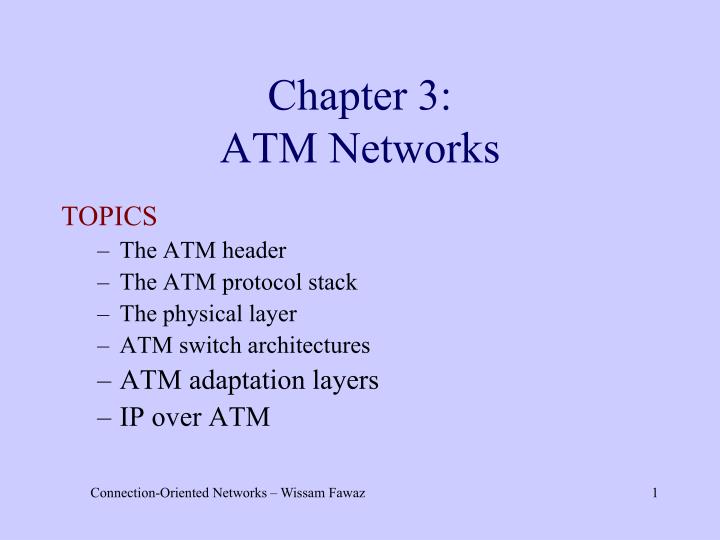 chapter 3 atm networks