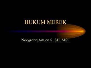 hukum merek