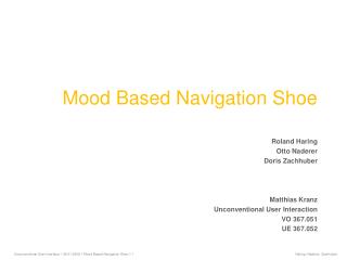 Mood Based Navigation Shoe