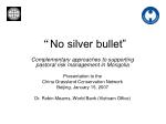 “ No silver bullet” - slide 1