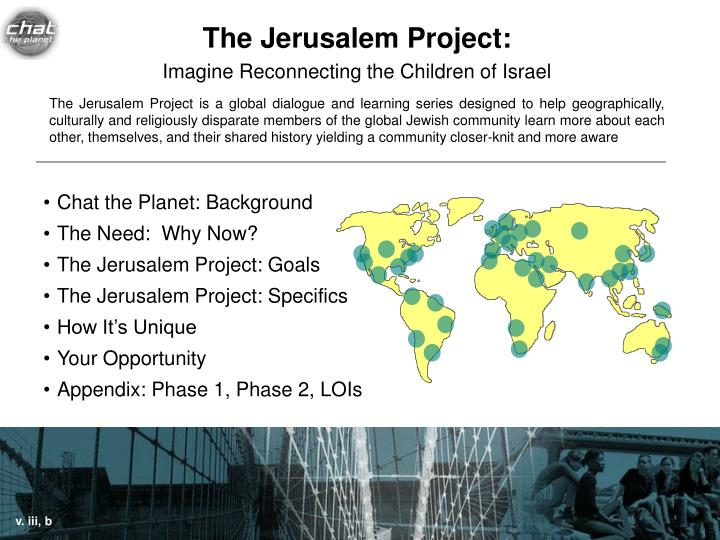 the jerusalem project imagine reconnecting the children of israel