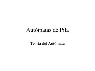 aut matas de pila