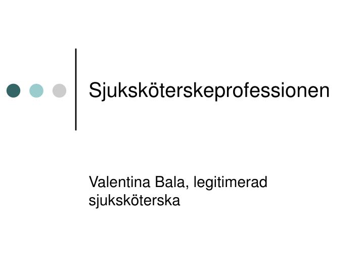 sjuksk terskeprofessionen