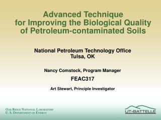 Advanced Technique for Improving the Biological Quality of Petroleum-contaminated Soils
