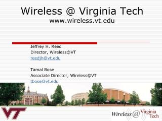 Wireless @ Virginia Tech wireless.vt
