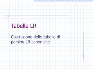tabelle lr