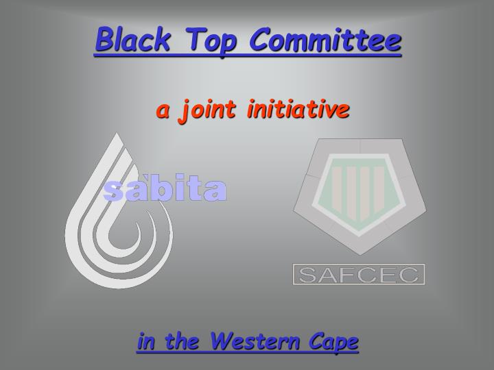black top committee a joint initiative