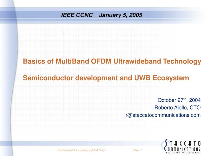 basics of multiband ofdm ultrawideband technology semiconductor development and uwb ecosystem