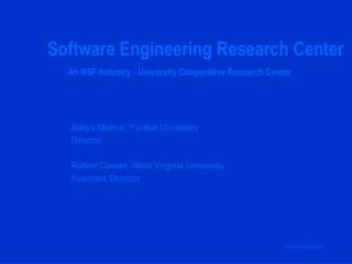 Software Engineering Research Center