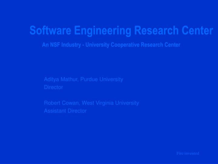 software engineering research center