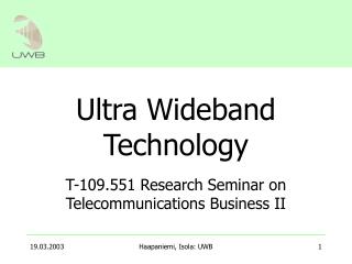 Ultra Wideband Technology