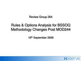 Rule &amp; Options Analysis - Background