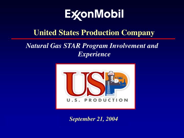 united states production company