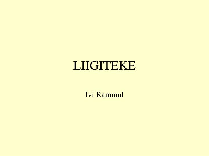 liigiteke