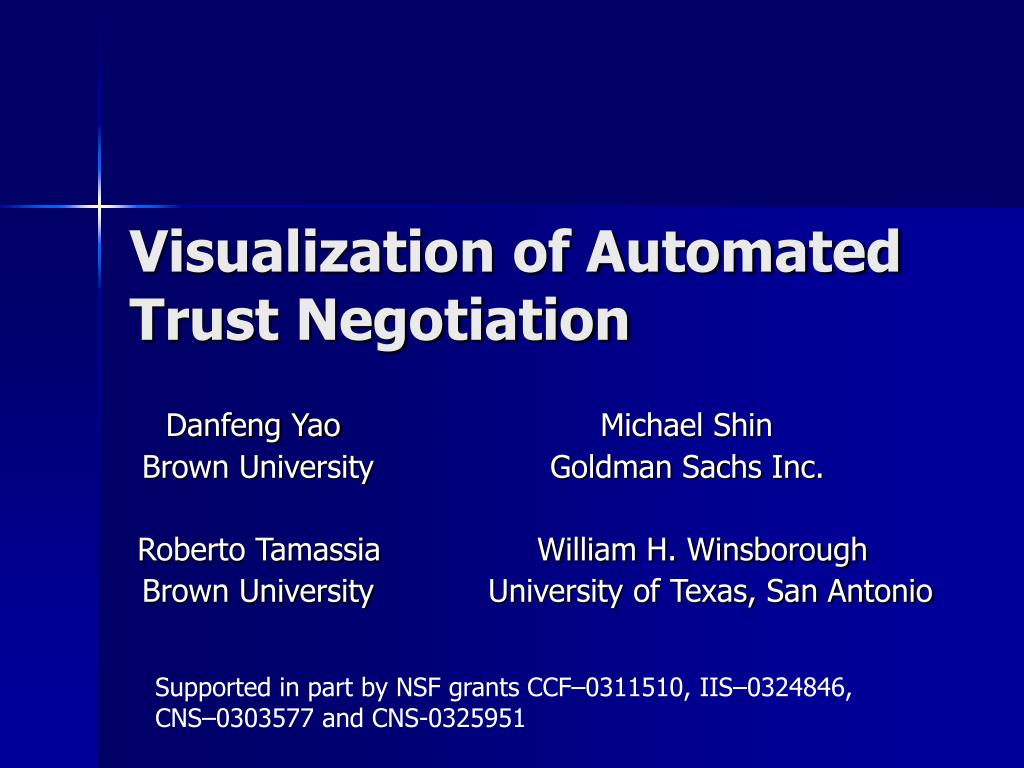 PPT - Visualization of Automated Trust Negotiation PowerPoint ...
