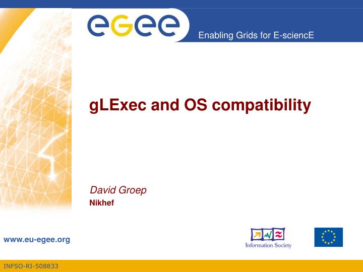 glexec and os compatibility