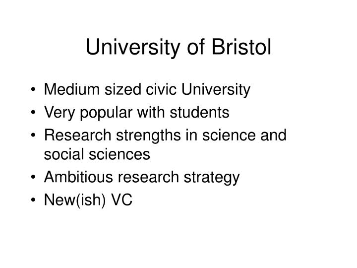 university of bristol presentation template