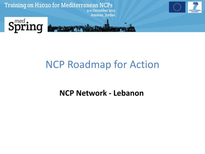 ncp roadmap for action