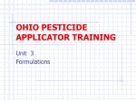 OHIO PESTICIDE APPLICATOR TRAINING - slide 1