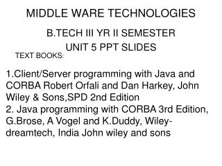 MIDDLE WARE TECHNOLOGIES